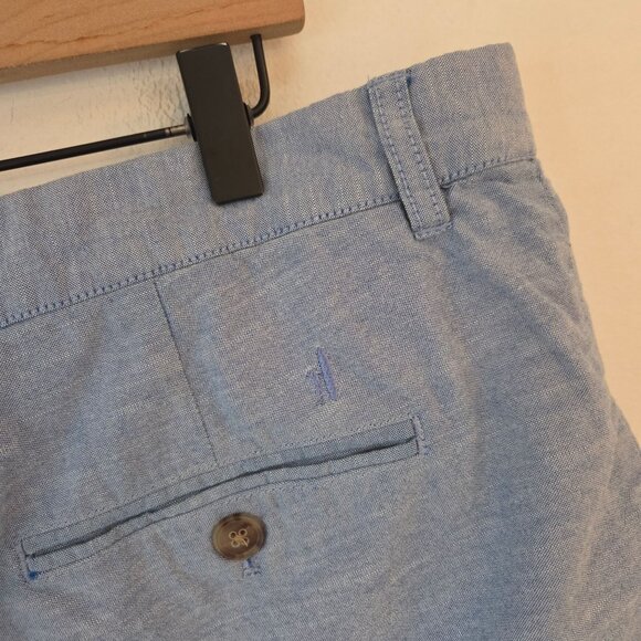 Johnnie-O 100% Cotton Chino Shorts Light Blue Golfing Business Casual Men's 38 - Picture 3 of 9